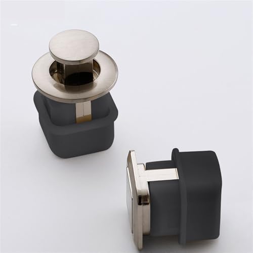 DFLPBHAV Drawer Flush Door Handle Modern Minimalist Indoor Wardrobe Cabinet Knobs Furniture Hardware 1Pcs(Silver 6142)