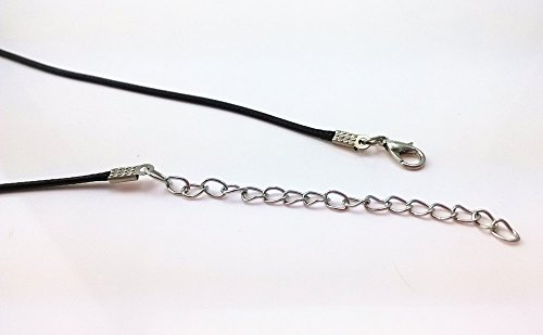 Yueton 20Pcs Black And Brown Diy Jewelry Making Imitation Leather Necklaces Cord, Leather Strap String With Lobster Clasp #TOP2