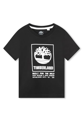 Timberland Camiseta niño – Negro T60082 09B Negro Niño 16A, Negro , 16 Años