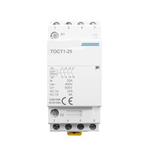 Contacteur modulaire évite la surcharge réseau sur rail Din 110V 4P