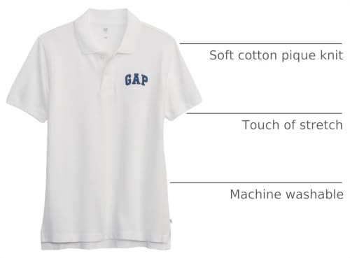 Image of Gap Boys' Short Sleeve Logo Polo Shirt