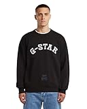 Manches longues G-STAR Homme Sweat Applique, Noir (dk black D27963-D257-6484), XXL