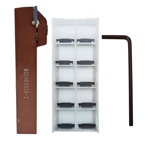Porte-outil MGEHR2020-2 avec 11 inserts carbure MGMN200 pour le rainurage