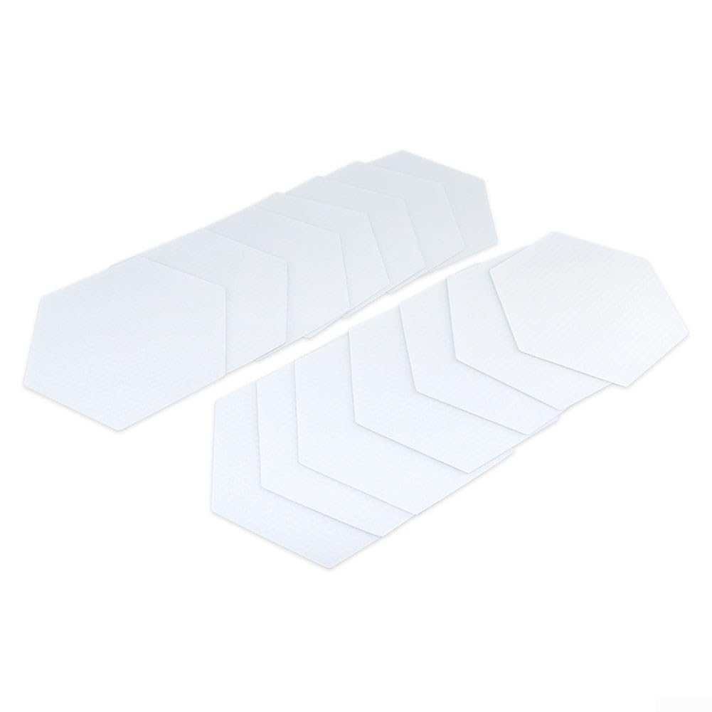 22pcs Surfboard Deck Grip, Clear Surfboard Deck Grip Pad Nonslip Traction Stickers Hexagon Traction Surfpad DIY Accessories