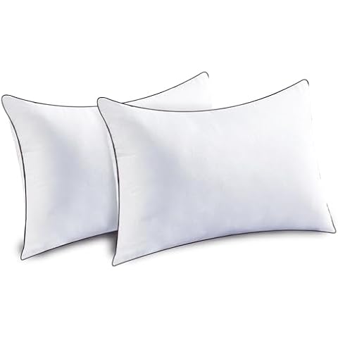 JOLLYVOGUE Bed Pillows Standard Size Set of 2, Cooling and Supportive Full Pillow 2 Pack for Side and Back Sleepers, Down Alternative Hotel Collection Sleeping Pillows, 26x20 Inches Cover