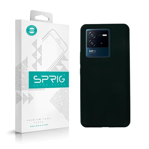 Image of SPRIG Compatible with iQOO Neo 6 5G Premium SilkTone Back Cover Drop Tested Shock Proof Mobile Case for Men, Women, Boys and Girls with Camera Protection (Dark Green)