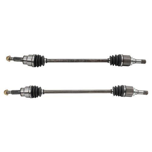Image of TRQ Rear Driver & Passenger Side CV Axle Assembly Set for 09-12 Ford Flex 09-17 Taurus 13-19 Police Interceptor Sedan 09 Lincoln MKS To 12 /02 /12 Production Date