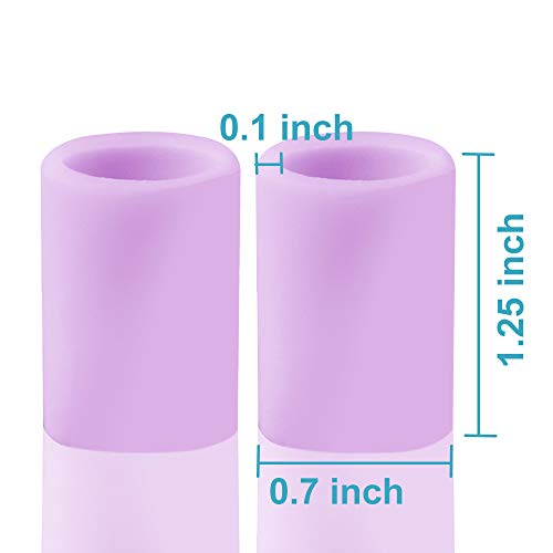 Image of 10 Pack Toe Sleeves, Gel Toe Protector, Silicone Toe Cushion to Protect Blister, Corns and Calluses on Toes, Prevent Rubbing Skin