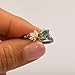 Luyona Natural Moss Agate Ring for Women 925 Sterling Silver Green Agate Promise Ring with Vine Leaf Engagement Wedding Jewelry Gifts A6-5.5