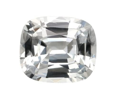 Pierre de saphir blanc de Ceylan 5.25 Ratti pour bague Pukhraj