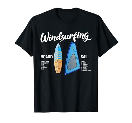 Disegno freddo per il windsurf amante da stiro. Un design molto particolare per gli appassionati di vela o sailboarding.
