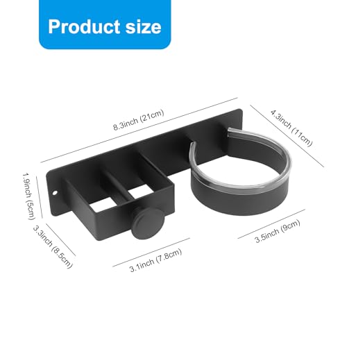 Suporte de parede para secador de cabelo, suporte de secador de cabelo de banheiro, suporte para sec