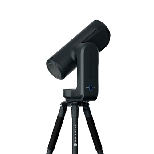 Odyssey - UNISTELLAR Smart Telescope (no Eyepiece), 85mm f/3.9 (320mm) Digital & Computerized, App-Controlled Motorized Alt-Az, Enhanced Vision, RAW/FITS Export, 64GB, Tripod, 5h Battery (Black)