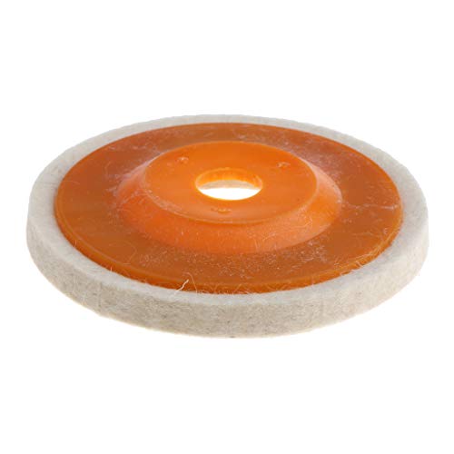 Tapete para polimento de vidro metálico de 100 mm para polimento de polimento de lã de feltro - Amar