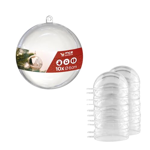Acryl Kugel A666010 Acryl Ø 6 cm glasklar mit Öse zum Aufhängen 2...