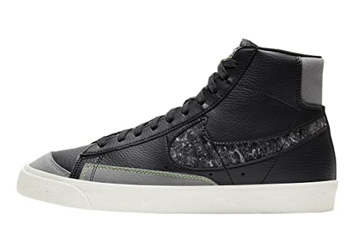 Nike Blazer Mid'77 Homme Noir/Gris fumé 42 EU, Noir Gris fumé, 42 EU