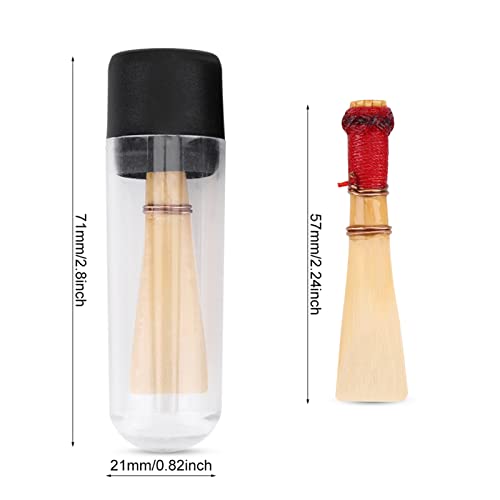 Odorkle Fagottrohr, 5 Stück Bambus Fagottrohre, Medium mit Koffer für Studenten, Mittlere Härte