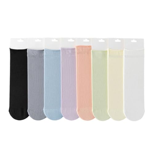 JSEIAJB Socks for Children with Mesh Curled Edges and Loose Necked Socks Middle Tube for Sweat Absorption