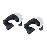 SheerFaring 2 Stück Hybrid Premium Schlägerhauben, Kratzfest, Tragbar, Golfzubehör, Weiß