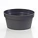 Euro3Plast 3193.62 Blumenschale ROK 25 cm Ø in Anthrazit aus recyceltem Kunststoff in rund für den Innen- und Außenbereich geeignet (Anthrazit)