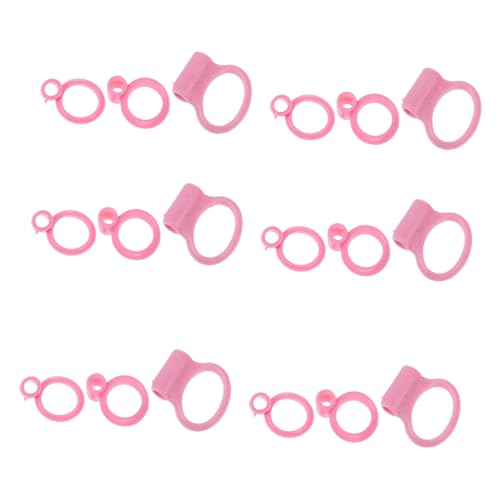 ibasenice 18個子供用シリコン箸練習指輪 トレーニング用箸ヘルパー 取り扱い簡単 軽量で耐久性あり