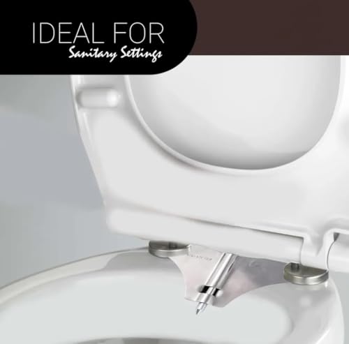 Image of Ruhe Hands-Free Jet Spray | 304 Grade Stainless Steel Toilet Bidet Or Triangle Jet Hands-Free Spray | 1 Meter | (Glossy Finish)