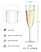 HyHousing 6 Oz Clear Plastic Champagne Glasses 16 Pack, Hard Disposable Plastic Champagne Flute Ideal for Home Daily Life Party Wedding Toasting Drinking Champagnes,New Years Eve Party Supplies