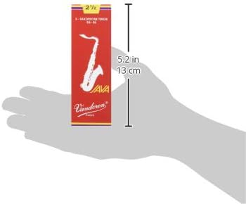 Miniatura 3 de Vandoren SR2725R Saxo tenor Java Red Cañas Fuerza 2.5 Caja de 5 & SR2225 Saxo Tenor Cañas Tradicionales Fuerza 2.5 Caja de 5