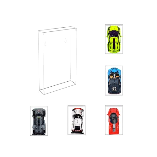 Vitrina acrílica para Lego 42096 42143 42083 42115 42125 42056 42156 76139 se puede instalar en el marco de fotos de pared (no incluye el modelo)