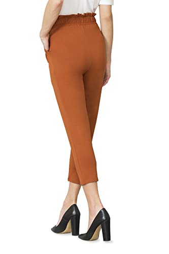 Image of Van Heusen Women High Rise Ruffle Regular Fit Pants