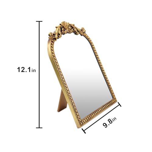 Espejo vintage para maquillaje con soporte 12.1x9.8 pulg miniatura 6
