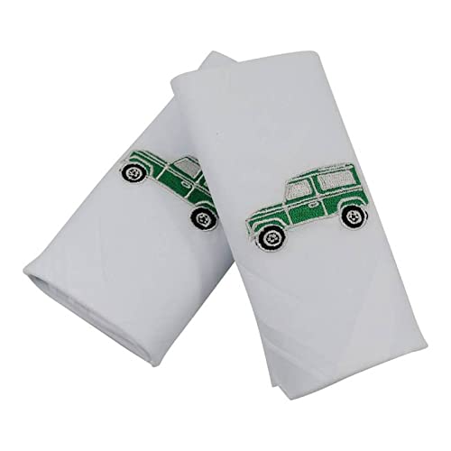 Dalaco Mens Truck Handkerchief Set - Green/White