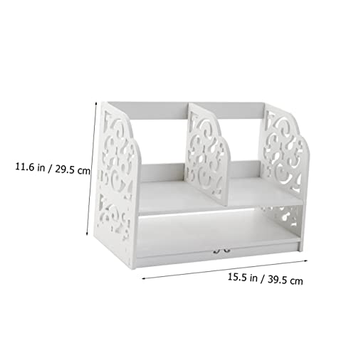 OFFSCH Estante De Armazenamento Rack De Exibição De Mesa Rack De Mesa Estante Pasta Organizador De M