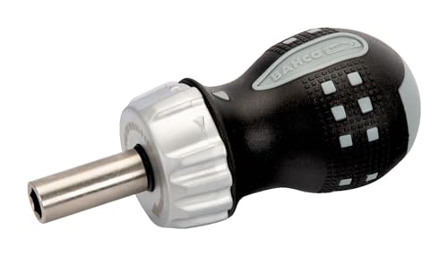 Bahco 808050S BH808050S Bit-Ratschen-Schraubendreher 1/4" kurz/magnetisch 95mm, Grau/Silber/Schwarz, 1/4-Inch 1 Bahco 808050S BH808050S Bit-Ratschen-Schraubendreher 1/4" kurz/magnetisch 95mm, Grau/Silber/Schwarz, 1/4-Inch