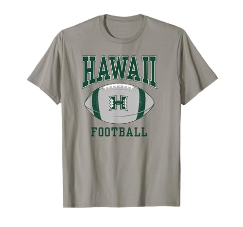 University of Hawaii Rainbow Warriors Football Ball T-Shirt
