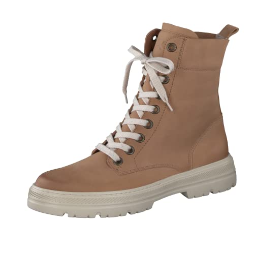 Paul Green Damen SUPER Soft Schnürboots, Frauen Ankle Boots,uebergangsstiefel,reißverschluss,Stiefel,Bootee,Booties,Mittelbraun (Sahara),40 EU / 6.5 UK