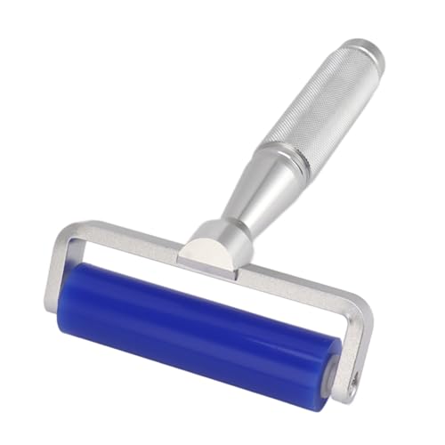 Plyisty Rollador Manual de Silicona, Rodillo de Agarre de Aleación de Aluminio Roller Silicona No de Temperatura tóxica: Extracción de Polvo Resistente a las Fibras (4 pulgadas)
