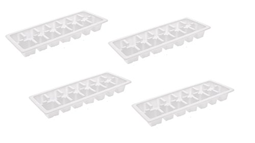 Bandejas para Hielo Fácil Liberación Blancas Set 4 miniatura 1