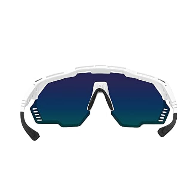 Scicon Sports Aeroshade Kunken Sport Performance Sunglasses (White/Photochromic)