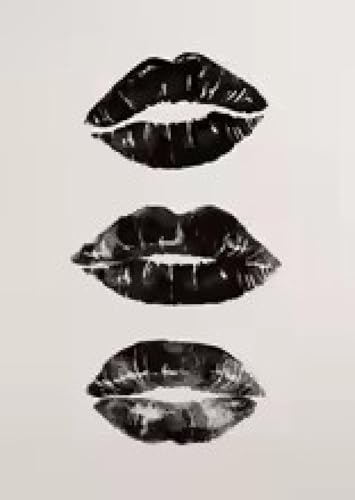 Impression sur toile baiser glamour grand format 70 x 90 cm épuré - 4
