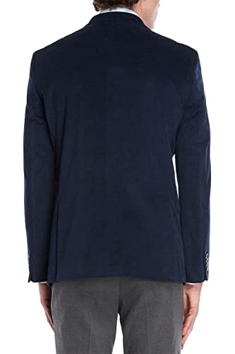 Tommy Hilfiger Mens Modern-Fit Corduroy Sport Coat 46 Long Cobalt2