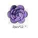 2pcs 12inch Paper Flower Backdrop Decoration Party Paper Flower Wedding Rose Flower Wall Backdrop DIY Paper Handmade Craft for Nursey,Baby Shower,Birthday,Home Decor (12inch, Purple)