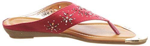 Image of BATA Women ULF Thong Red Fashion Slippers-6 (5715793)