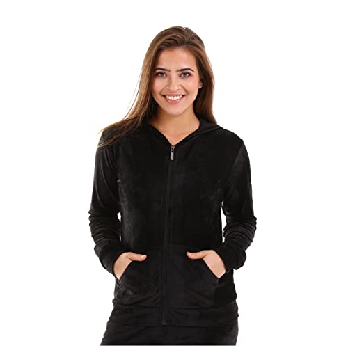 nolihoo Hausanzug Damen Trainingsanzug Sportanzug Jogginganzug Freizeitanzug Set Velours Weich Kuschelig Nicki mit Reißverschluss 2 Teilig für Indoor Outdoor L Schwarz nolihoo Hausanzug Damen Trainingsanzug Sportanzug Jogginganzug Freizeitanzug Set Velours Weich Kuschelig Nicki mit Reißverschluss 2 Teilig für Indoor Outdoor L Schwarz