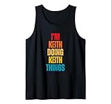 Photo Gallery i love keith personalizzato retro pattern nome canotta Photo Gallery i love keith personalizzato retro pattern nome canotta