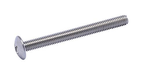 #10-32 X 2" Stainless Phillips Truss Head Machine Screw, (25 pc), Fine Thread, 18-8 (304) Stainless Steel, by Bolt Dropper