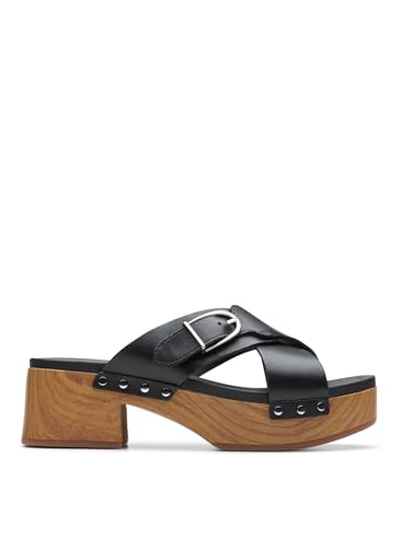 Clarks SIVANNE Walk Noir avec semelle amortissante confort absolu pour la marche