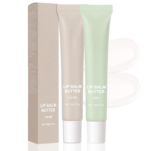 Image of FeiCuiYun 2Pcs Summer Lip Butter Lip Balm, Ultra-Hydrating Natural Vegan Lip Balm, Sheer-Tinted Shine & Hydration, Soothes & Softens Dry Lips Skincare, Balsamo labial hidratante (#1+2#)