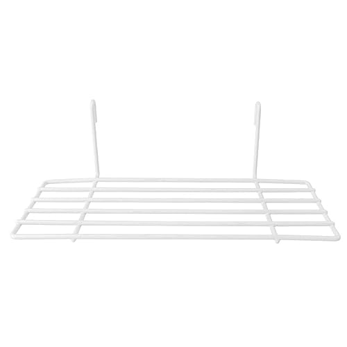 POPETPOP Pink Decor Black Shelf Grid Wall Shelf, Hanging Frame Shelf, Bird Perch for Pet Parrot Bird Perching Home Decor Black Decor Metal Shelves