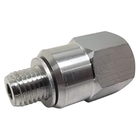 Z Whip M12 1.5 to 3/8” NPT LS Coolant Temperature Sensor Adapter Mechanical Gauge Switch Metric to SAE Pipe Thread LS Swap LS1 LSX LS3 Vortec 5.3L 4.8L 5.7L 6.0L 6.2L LQ4 L76 M12-1.5 M12x1.5 Cover
